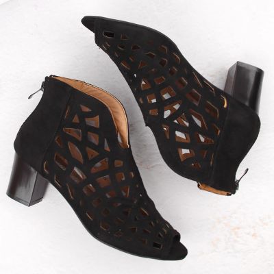 4. M.Daszyński W SAN32A Wildleder Stiefeletten schwarz