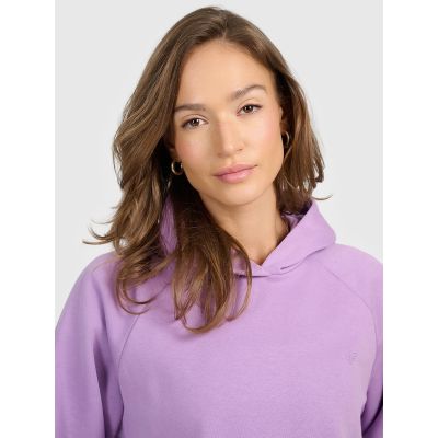 4. Damen-Sweatshirt mit Kapuze, offen, 4F 4FRAW25TSWSF2775-52S
