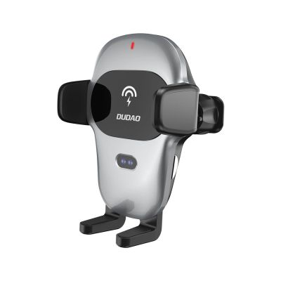 Dudao Automatische Autohalterung mit integriertem kabellosen Qi-Ladegerät 15 W, Grau (F20xs)