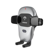 Dudao Automatische Autohalterung mit integriertem kabellosen Qi-Ladegerät 15 W, Grau (F20xs)
