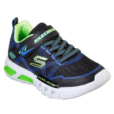 2. Skechers FLEX-GLOW Marineblaue Kinder-Sportschuhe (90542L-BBLM)