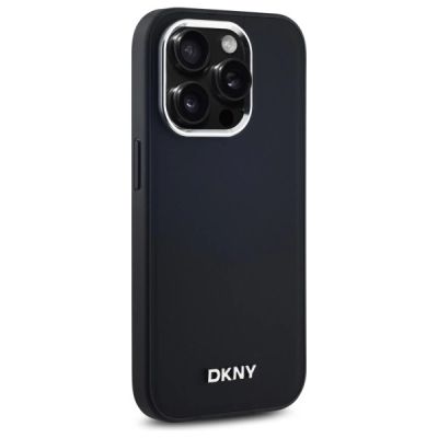 4. DKNY Plain Logo MagSafe Hülle für iPhone 14 Pro – Schwarz