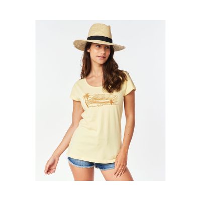RIP CURL Playabella Graphic Tee - Hellgelb