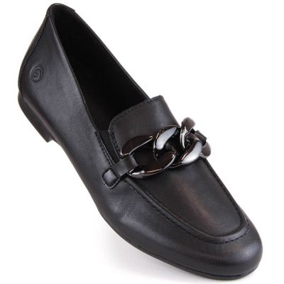 Bequeme Lederschuhe mit Kette Remonte W RKR645 schwarz
