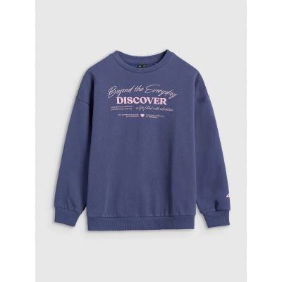 8. Oversized Sweatshirt ohne Kapuze für Mädchen 4F 4FJRAW25TSWSF2428-33S