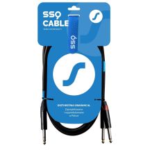 SSQ JSJM2 - Stereo-Klinkenkabel - 2x Mono-Klinkenstecker, 2 Meter