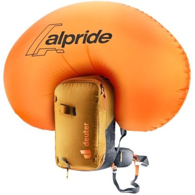 5. Deuter Alproof Lite 20 SL Rucksack – Zimt/Schwarz + Deuter Wash Center I Kosmetiktasche, Rosine/Caspia