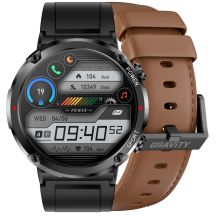 Gravity GT21-4 Smartwatch + Schwarzes Silikonarmband