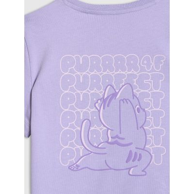 6. Mädchen-T-Shirt mit Aufdruck, regulär, Größe 4F 4FJRAW25TTSHF3199-52S