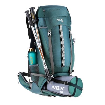 14. NILS Camp NC1949 Wanderrucksack grün Bergen 65l