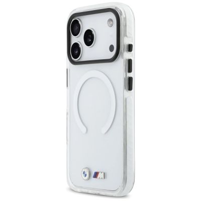 2. BMW M IML Stoßfeste MagSafe-Hülle mit Metalllogos für iPhone 17 Pro Max – Transparent