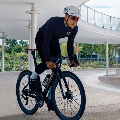 7. Rockbros YDWT020 Diamond Herbst-/Winter-Radjacke, Größe XXXL – Schwarz