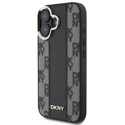 2. DKNY Checkered Pattern Magsafe Hülle für iPhone 16 – Schwarz