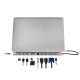 6. LogiLink UA0373 – Kabelgebunden – USB 3.2 Gen 1 (3.1 Gen 1) Typ-C – 100 W – 3,5 mm – 10.100.1000 Mbit/s – Aluminium