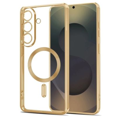 7. Tech-Protect MagFlex MagSafe Hülle für Samsung Galaxy A57 5G – Transparentes Gold