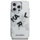 3. Karl Lagerfeld IML Sketched Graphic Case für iPhone 16 Pro Max – Transparent