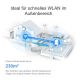 9. TP-Link Deco X50-Outdoor Dualband (2,4 GHz/5 GHz) Wi-Fi 6 (802.11ax) Weiß 1 Innenbereich