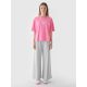 5. Übergroßes bedrucktes Damen-T-Shirt 4F 4FRAW24TTSHF2582-54S