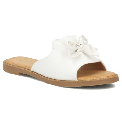 Damen-Flip-Flops mit weißem Blumenmuster, Filippo DK7898