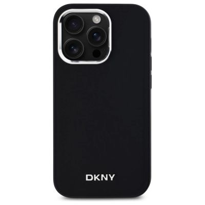 3. DKNY Plain Logo MagSafe Hülle für iPhone 14 Pro – Schwarz
