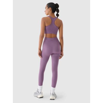8. Nahtlose Trainingsleggings mit hoher Taille für Damen 4F 4FWAW24TFTIF278-50S