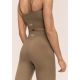 2. CASALL Damen Nahtlose Rippstrickhose mit Schlitz Grün