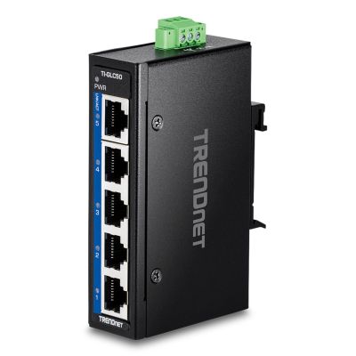 2. Trendnet TI-GLC50 Netzwerk-Switch, unmanaged Gigabit Ethernet (10/100/1000), Schwarz