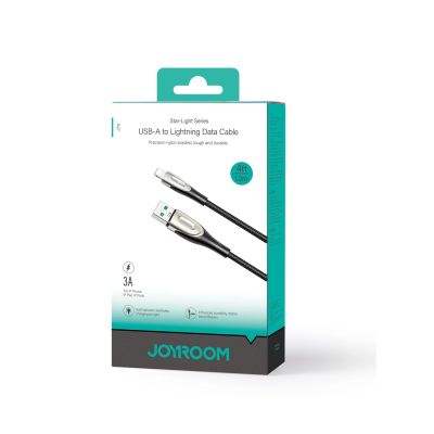 5. Joyroom Pioneer Series SA31-AL3 USB-A / Lightning 3A Kabel 1,2m - Schwarz