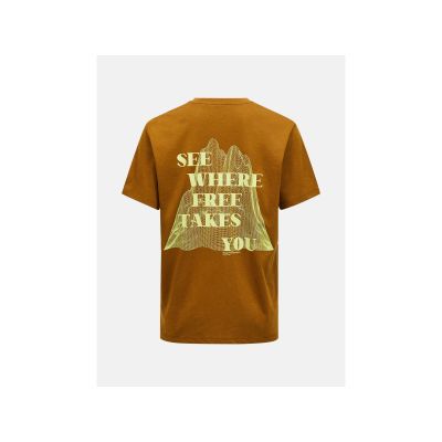 3. PEAK PERFORMANCE Explore Graphic Tee Men Brown