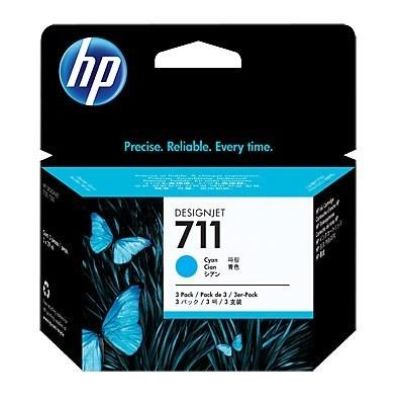 3. HP 3er-Pack Cyan 711 DesignJet Tintenpatronen 29 ml