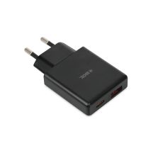 IBOX Universal-Ladegerät C-43 GAN PD30W Slim USB A+C Schwarz