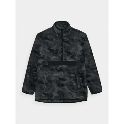 6. Herren-Fleecejacke mit Stehkragen, Oversize, Größe 4F 4FWAW24TFLEM299-90A