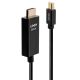 Lindy 40921 1m Mini DisplayPort HDMI Kabeladapter Schwarz