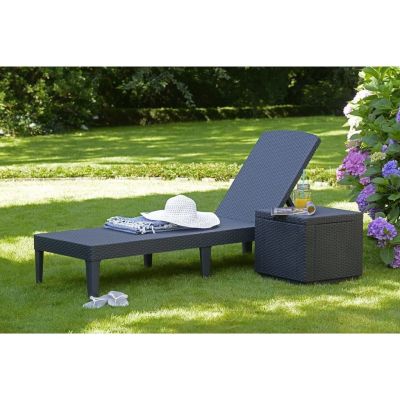 4. KETER Jaipur 235162 Gartenliege (anthrazitfarben)