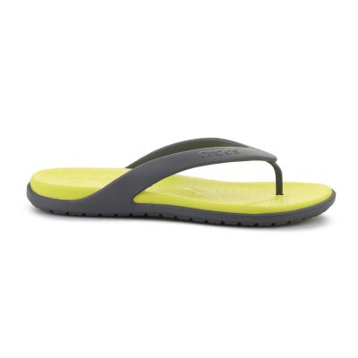 4. CROCS COAST FLIP SCHIEFERGRAU/ZITRUS 212035-0GG
