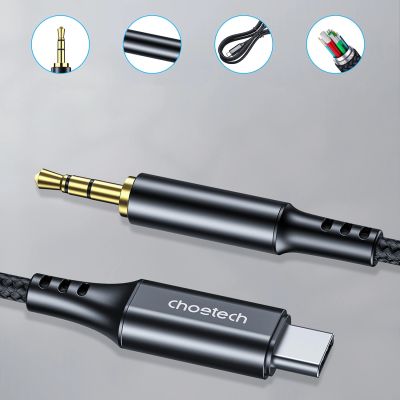 3. Choetech AUX006 USB-C / 3,5-mm-Miniklinkenkabel 1 m – Schwarz