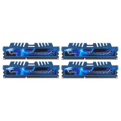 3. G.SKILL RipjawsX F3-1600C9Q-32GXM Speicherkit (DDR3 DIMM; 4 x 8 GB; 1333 MHz; CL9)