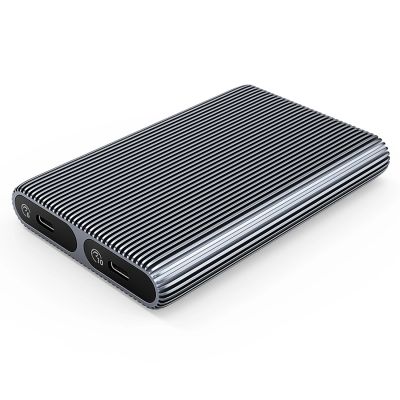 2. Doppel-Festplattengehäuse Orico AM2C3-2SN für zwei M.2 SATA+NVMe-Laufwerke, USB-C 3.2, 6 Gb/s / 10 Gb/s – grau