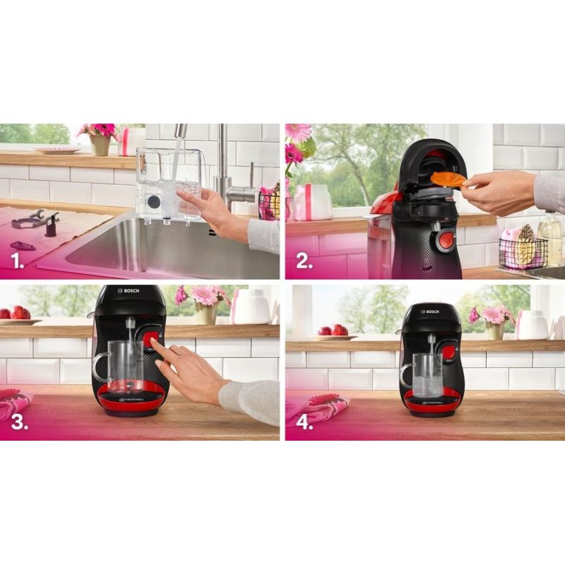 7. Bosch Tassimo Kaffeemaschine rot (TAS103E)