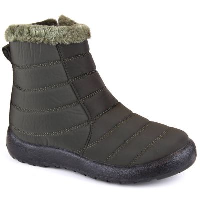 Flache isolierte Schneestiefel Potocki W WOL198A grün