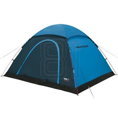 2. High Peak Monodome 4 Zelt Blau Grau 10164