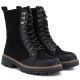 4. Schwarze Wildleder-Ankle-Boots für Damen, M.Daszyński SA259-4