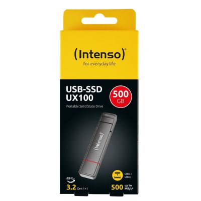 5. Intenso 3850450 Externe SSD 500 GB USB Typ-A / USB Typ-C 3.2 Gen 1 (3.1 Gen 1) Anthrazit