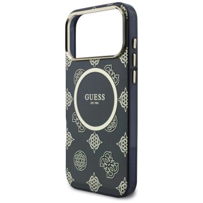 6. Guess IML Peony Dot MagSafe Hülle für iPhone 17 Pro Max – Schwarz