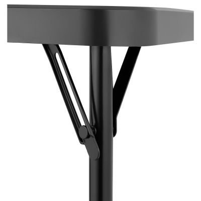 20. TOURISTEN-CATERING-SET, KLAPPTISCH 86,5 x 86,5 x 71 CM UND 4 SCHWARZE STÜHLE