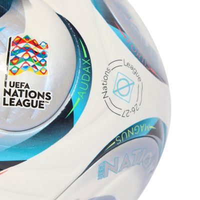 4. Adidas UEFA Nations League 26/27 Profi-Fußballtrikot Weiß, Blau, Orange KE7539