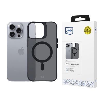 3mk Smoke MagCase Hülle mit MagSafe für iPhone 16 Pro Max – durchscheinend