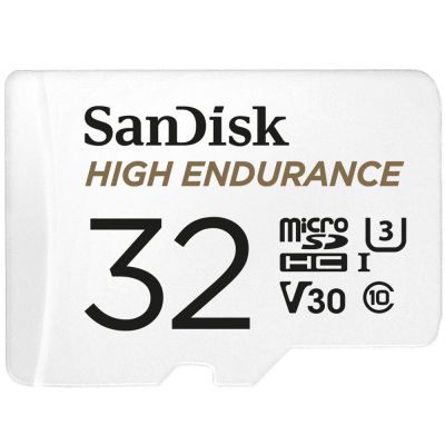 Hochleistungsfähige microSDHC 32GB V30 mit Adapter (für Recorder und Monitoring)