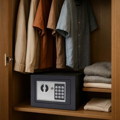 6. Tresor mit Digitalschloss 23 x 17 x 17 cm 1067582 SASKA GARDEN