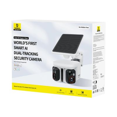 5. Baseus Security X1 Pro Dual-Kamera 3K-Außenkamera – Weiß